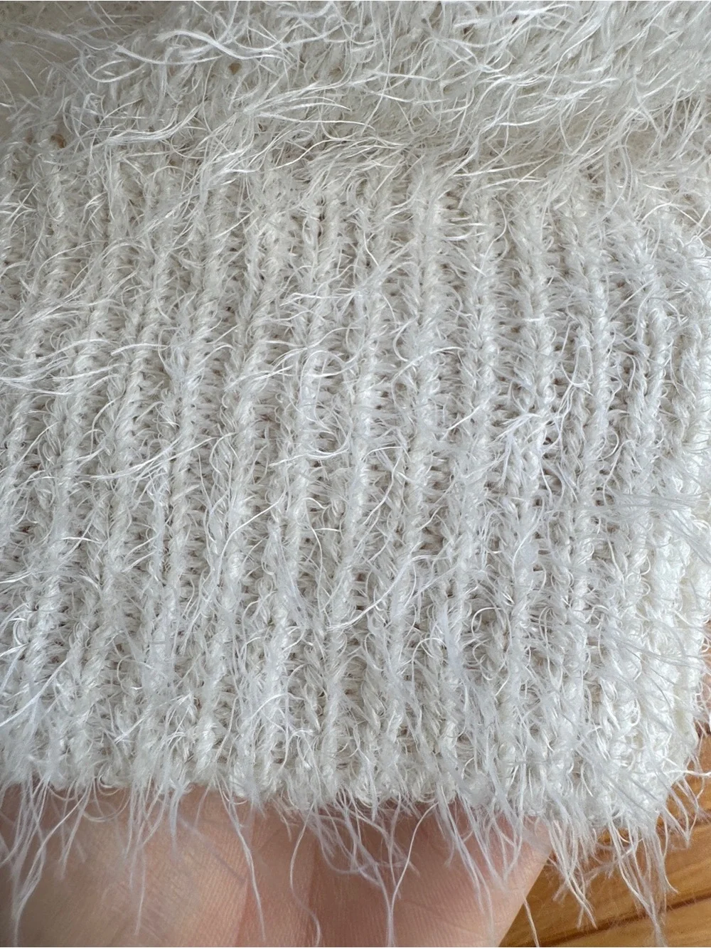 Pink Rose Eyelash Turtleneck Sweater M Fuzzy Cozy Soft Cream Plush